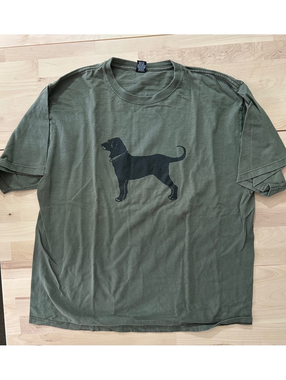 The Black Dog Martha's Vineyard Olive Green Graphic T-Shirt - Size L